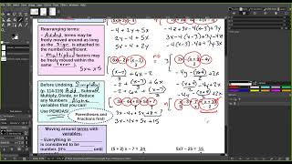 Algebra - Week #6 - Class Notes p. 3-4