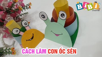 CÁCH LÀM CON ỐC SÊN - how to make a snail I BIBI CHANNEL