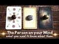 What you NEED TO KNOW about THIS PERSON on your mind 😮🎧👀 Pick a card Tarot (Love) Reading