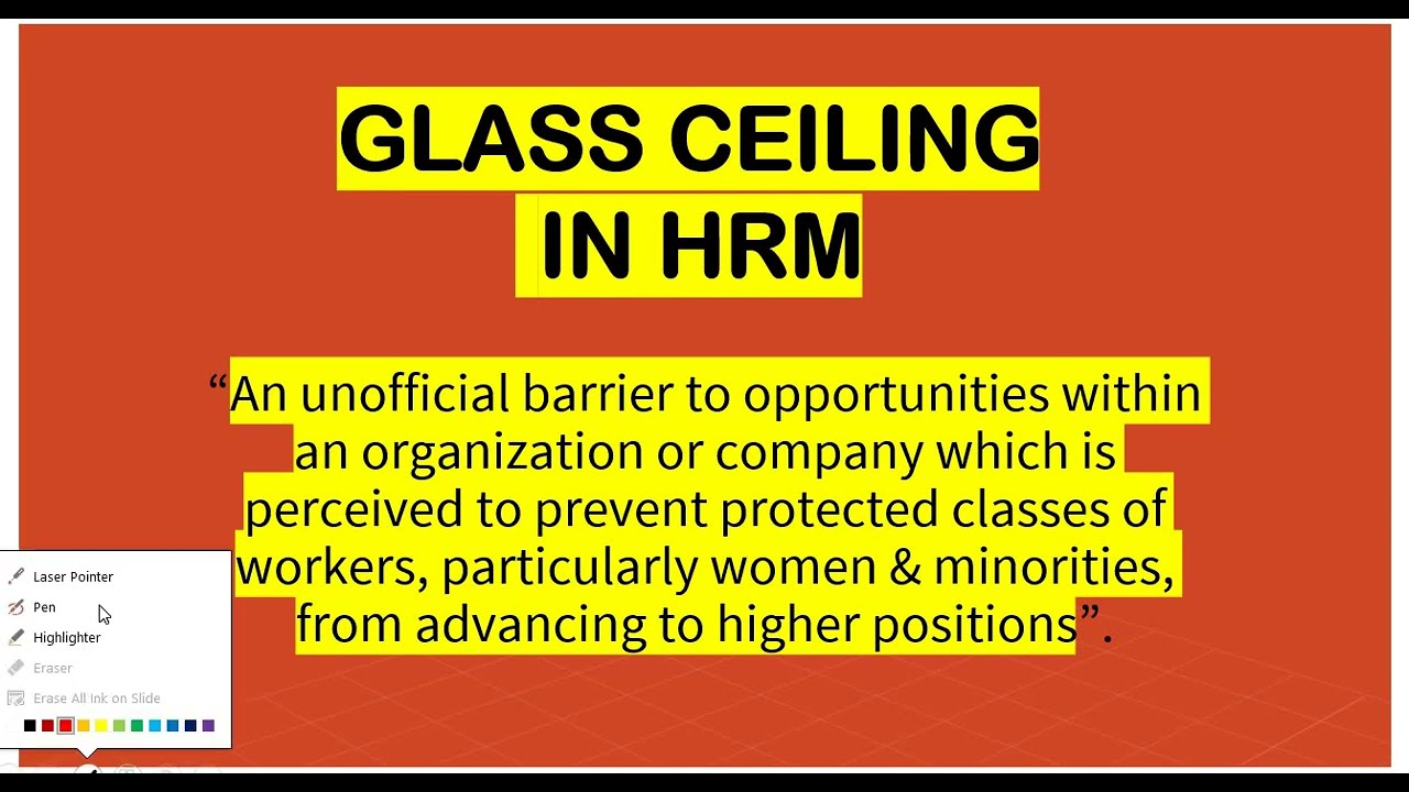 Glass Ceiling In Hrm What Is