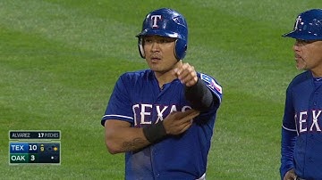TEX@OAK: Choo hammers an RBI single to right field