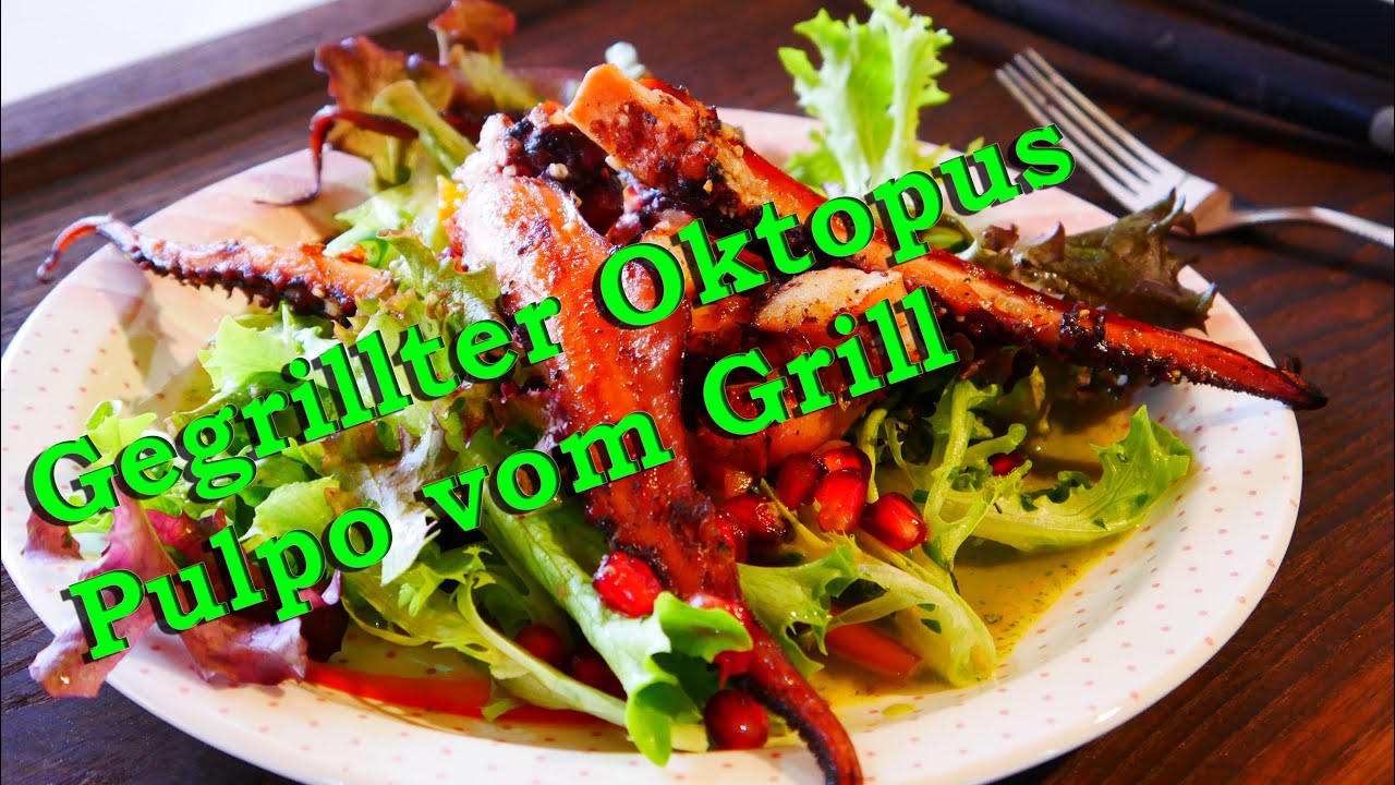Gegrillter Oktopus Pulpo vom Grill Y-BBQ - YouTube