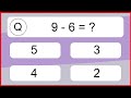 20 Subtraction Quiz Exercises for Kids: Numbers Up to 20