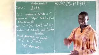 How to find the Subsets of a Set that contains Four Elements or Members.