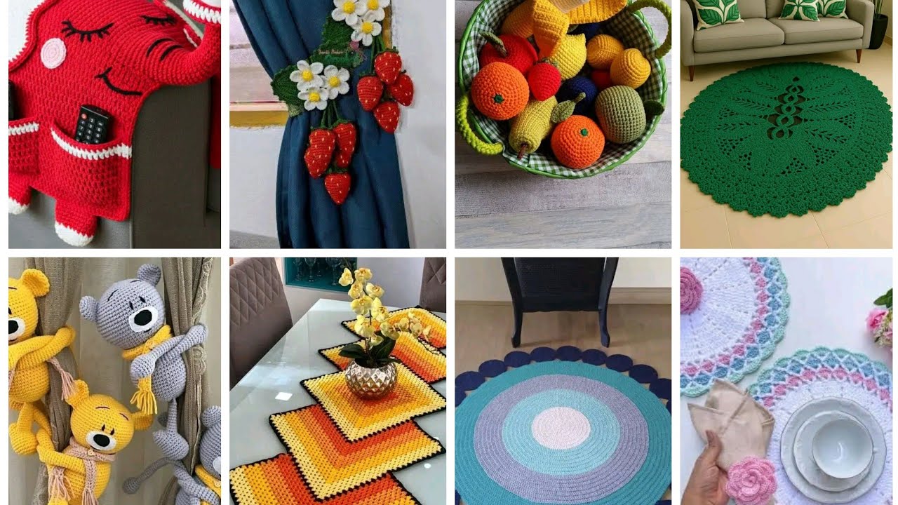 ВЯЗАНИЕ КРЮЧКОМ И ИДЕИ ДЛЯ УКРАШЕНИЯ ДОМА. ЧАСТЬ 7 ||ИДЕИ ДЛЯ УКРАШЕНИЯ ГОСТИНОЙ И СТОЛОВОЙ