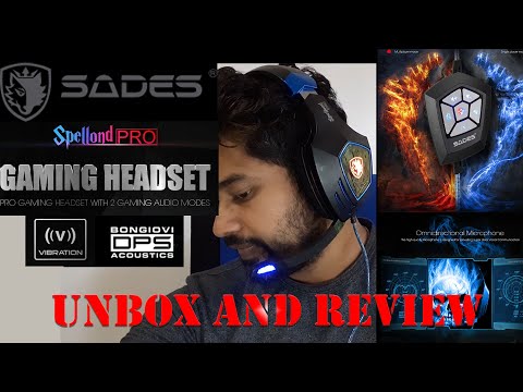 SADES Spellond Pro Gaming Headset unboxing and review