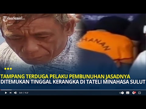 Tampang Terduga Pelaku Pembunuhan Jasadnya Ditemukan Tinggal Kerangka di Minahasa Sulawesi Utara