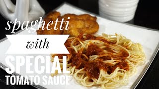 do you love spaghetti !! make it for your family in 5 minutes special sauce and minimum Ingredients