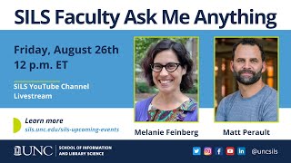 August 26th Faculty Ask Me Anything: Melanie Feinberg and Matt Perault