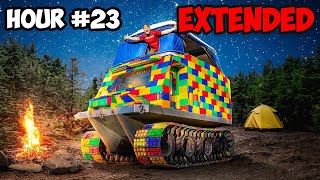 Surviving 24 Hours In My Lego Tank - EXTENDED
