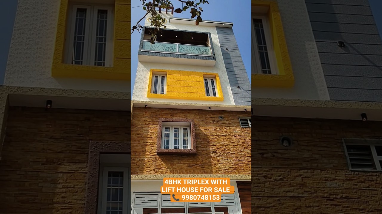 4BHK TRIPLEX WITH LIFT LUXURY PROPERTY FOR SALE ANJANAPURA BDA PROPERTY ✨⭐