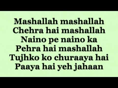 Ek Tha Tiger - Mashallah Lyrics HD  720p