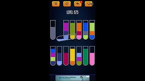 Water Sort Puzzle - Color Liquid Sorting Game Level 675 Solution