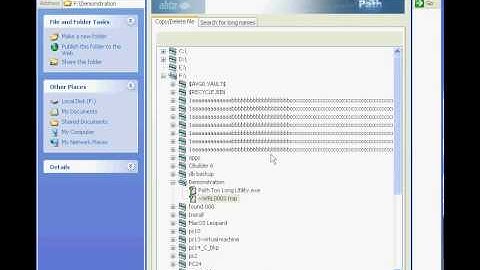 Path Too Long Functionality Demonstration http://www.pathtoolong.com
