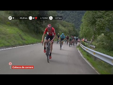 Video: Vuelta a Espana 2017: Armee vyhrál 18. etapu, aby popřel oslavence Lucenka