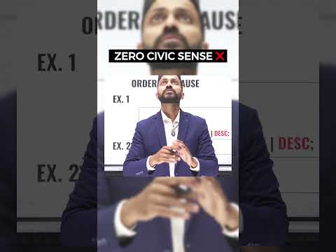 Zero Civic Sense 😜
