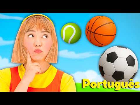 Canção de bola grande, média e pequena | Música Divertida para Crianças | Coco Froco Português