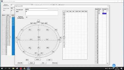 How to make different montage setup for EEG recordings
