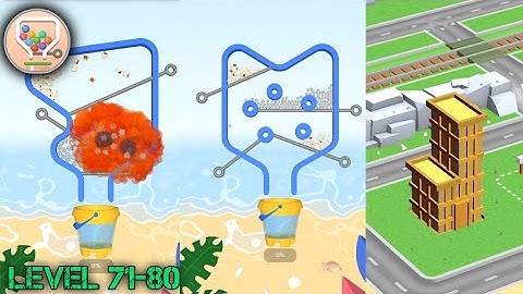 Pull The Pin ( Brain Games ) Level 71-80 | Pull The Pin Build House | Popcore Games By Rs Charan 888