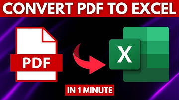 How To Convert PDF To Excel File [Easily]