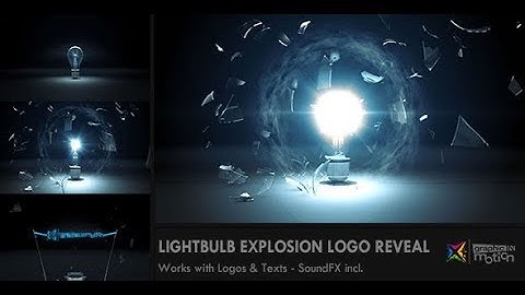 Light Bulb Explosion Logo Reveal (After Effects Template)