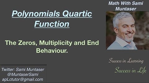 How to Graph the polynomial function. Quartic Function.