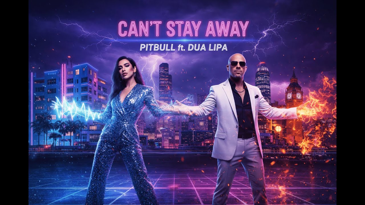 Pitbull ft. Dua Lipa - Can't Stay Away 'you keep pulling me back' (Lyrics)