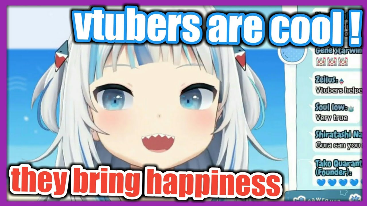 ⁣Gura Wholesome Thoughts About Vtubers【Gawr Gura / HololiveEN】