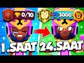 24 SAAT BOYUNCA NAJIA OYNADIM! BÜTÜN TAKTİKLER! 😮 | Brawl Stars