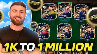 EASIEST way to go from 1k To 1 MILLION coins in EAFC 24! (How To Make 1 MILL EASY in FC 24) *GUIDE*