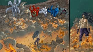 Revived Madara Vs All Tailed Beasts - The Fourth Ninja War