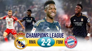 VINICIUS JUNIOR MELHOR DO MUNDO COM 2 GOLS Real Madrid Empata Jogo da semi final da CAMPIONS LEAGUE