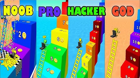 NOOB vs PRO vs HACKER vs GOD - IN LADDER RACE GAME Android gameplay