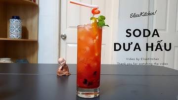 Cách làm soda dưa hấu cam vàng | How to make yellow orange watermelon soda | EliseKitchen
