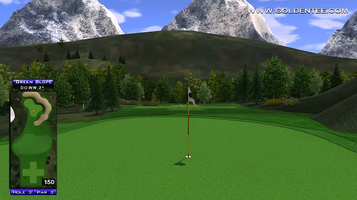 Golden Tee Great Shot on Alpine Run!