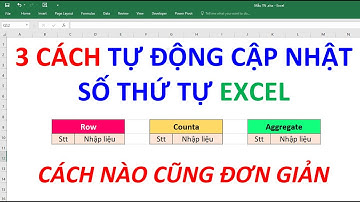 Tự động cập nhật số thứ tự, bỏ qua hàng ẩn | EXCEL THÚ VỊ