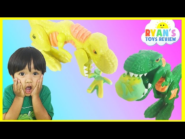 Play do Jurassic world wreck 'n Roar Dinosaur game for kids class=