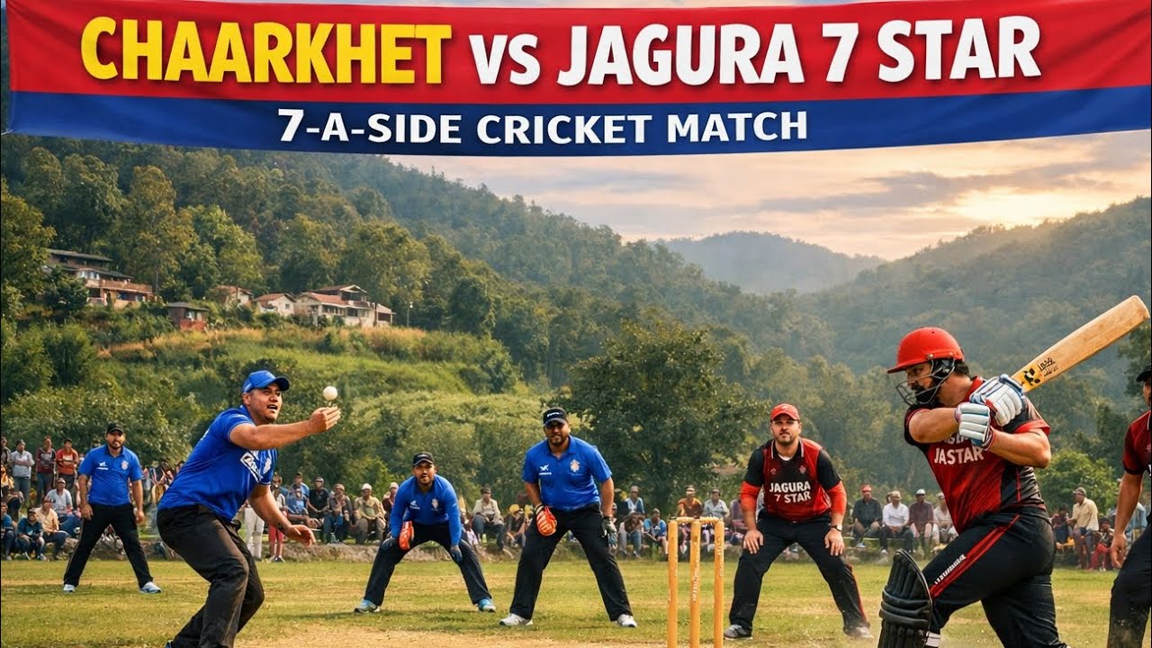 Chaarkhet vs Jagura 7 Star 🔥 7 A Side Cricket Match | Manish Kanwal 53 & 4 Wickets | Thriller Match 
