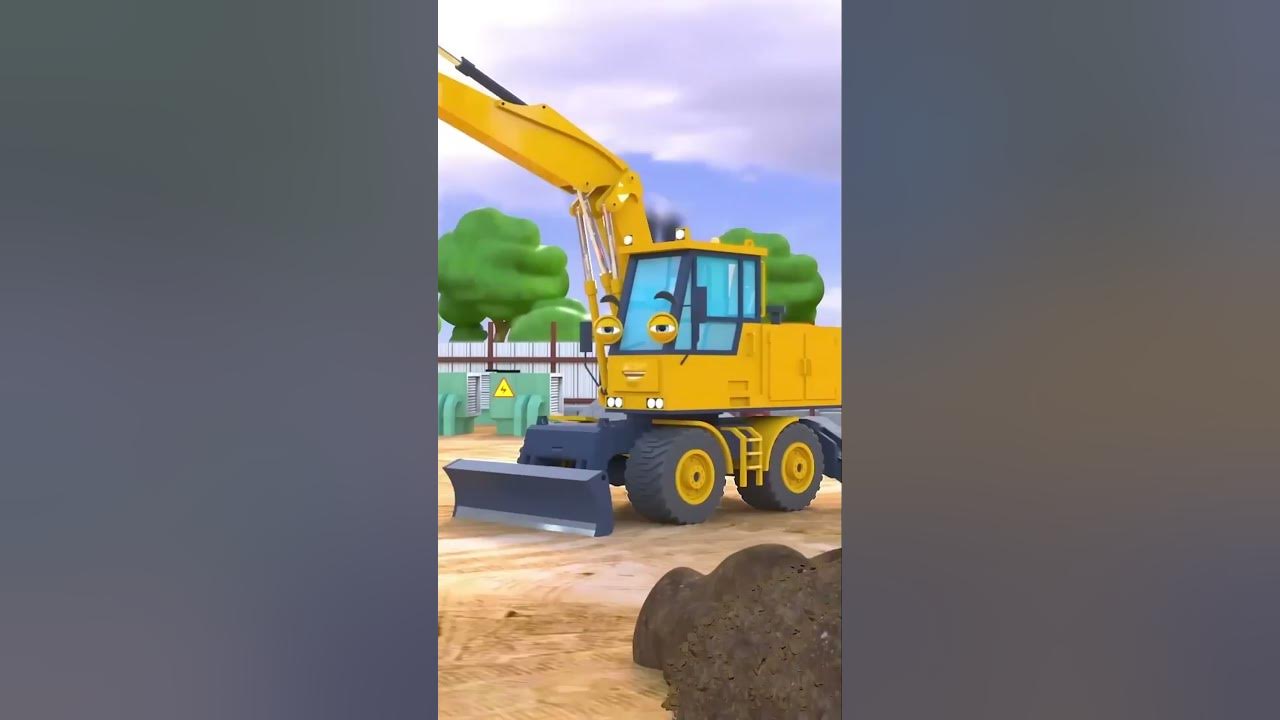 Construction Vehicles song 🚧 | HeyKids Nursery Rhymes | Animaj Kids #shorts