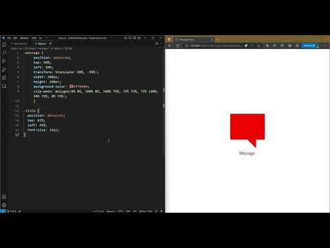 CSS Tutorial: Message Shape #html #css #tutorial #shape #message