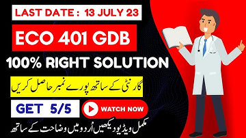 ECO401 GDB Solution 2023/ ECO401 GDB 2023 /ECO401 GDB Solution Spring 2023/ECO401GDB 2023