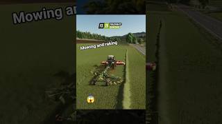 Satisfying Grass Mowing &amp; Raking in Farming Simulator 25! 🌿🚜