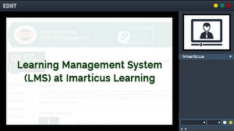 Learning Management System (LMS) at Imarticus Learning