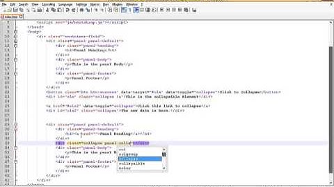 Bootstrap Collapsible on Panels