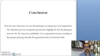 Principles of Management Module 2 Lecture 1 Conclusion