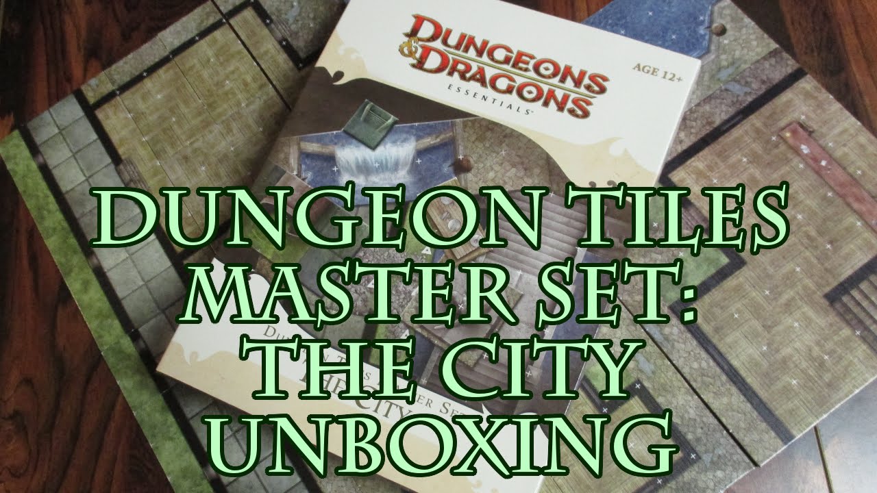 Dungeon Tiles Master Set The City Unboxing Youtube Dungeon Tiles Master Set The City Unboxing Youtube