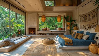 Tropical Bedroom Spring Morning  Soothing Jazz & Piano for Work, Study | Relaxing Background Music