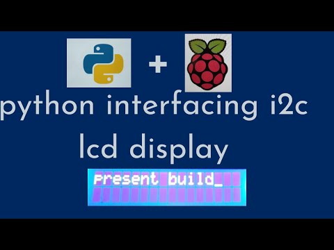i2c lcd display using python | Tamil programming | python project | presentbuild