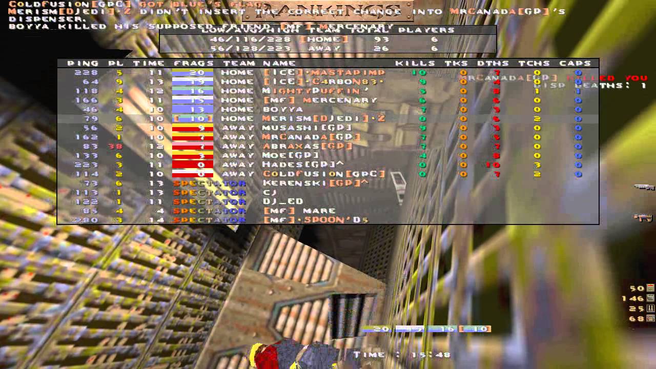 Quake Team Fortress (QWTF) - Apostrophe vs. Green Panthers, pt. 1