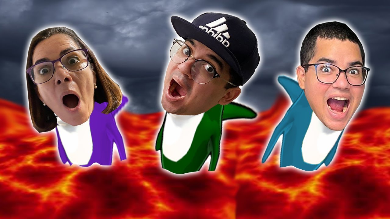 A FAMÍLIA TODA VIROU TUBARÕES NA LAVA!!! - Last Shark Standing